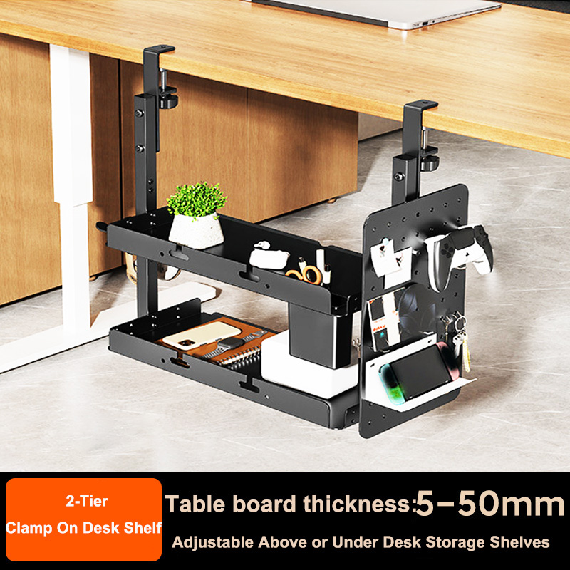 Desk Setup Productivity - Masa Üstü 2 Katlı Raf Ünitesi,