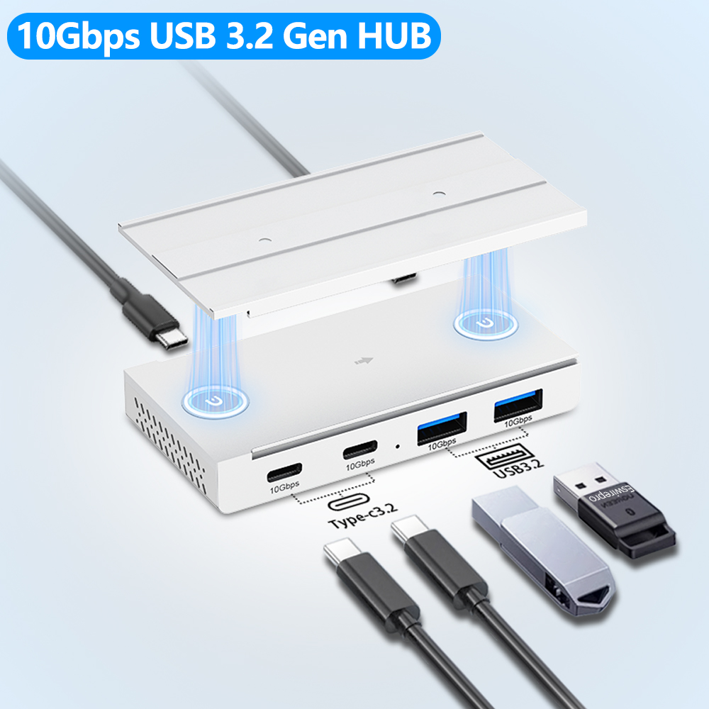 Desk Setup Hub - 10Gbps USB3.2 Gen2 HUB Masaüstü Manyetik