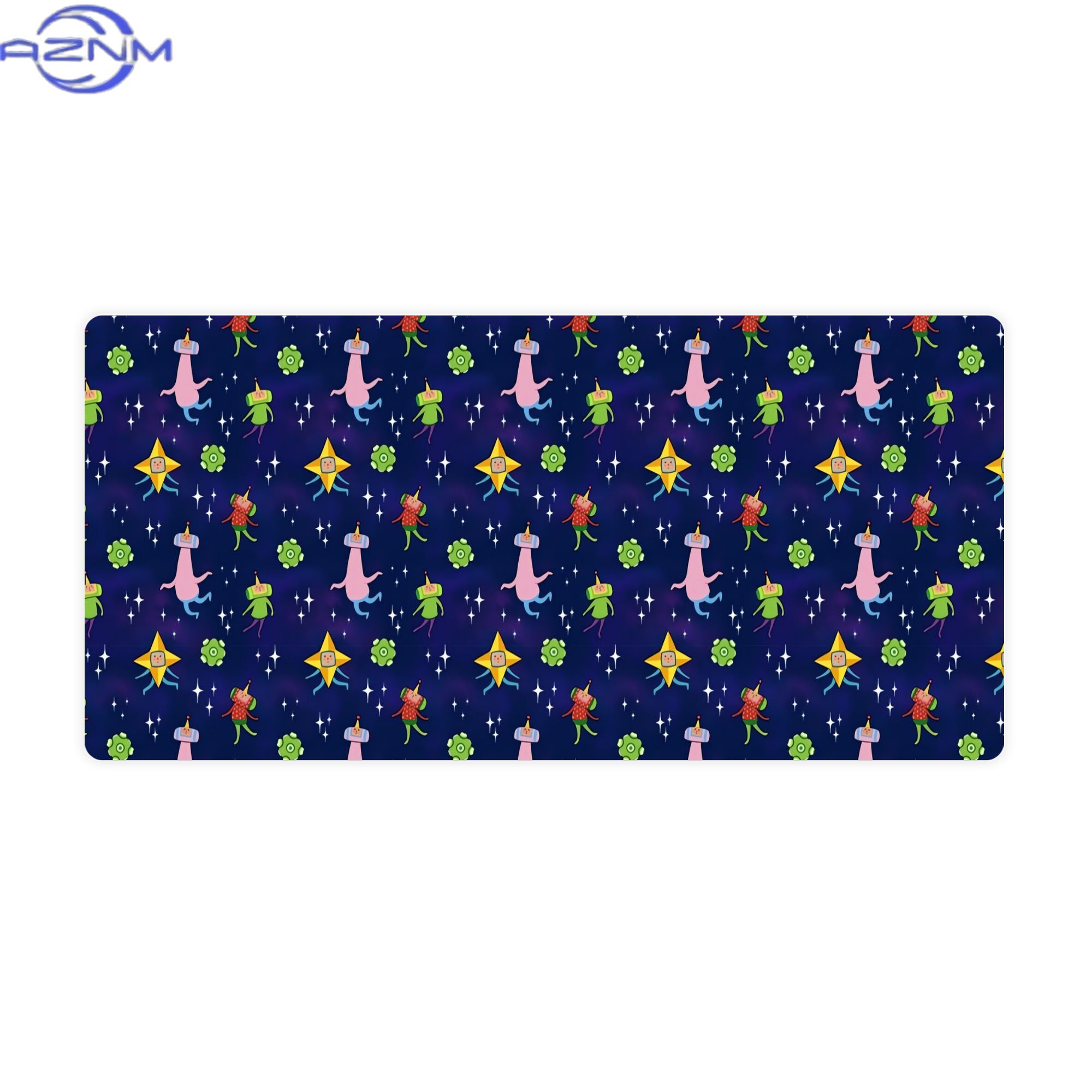 Desk Setup Streaming - Katamari Space Pattern Büyük Masa Örtüsü,