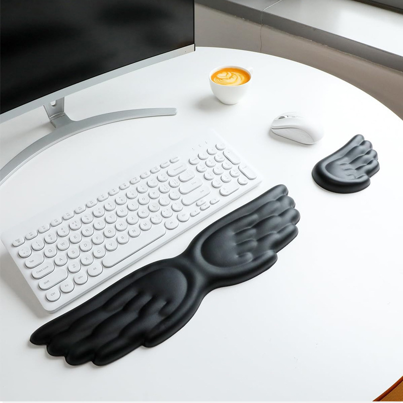 Desk Setup Keyboard - Klavye Fare Bilek Dinlenme Melek Kanat