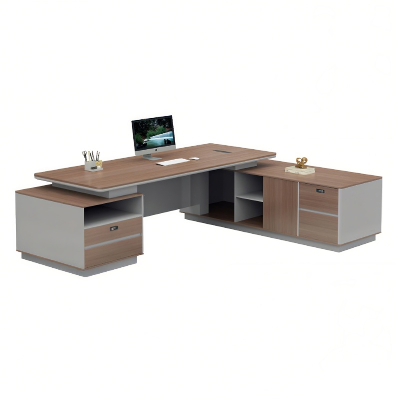 Desk Setup Corner - Modern Köşe Çalışma Masası Düzeni, Entegre