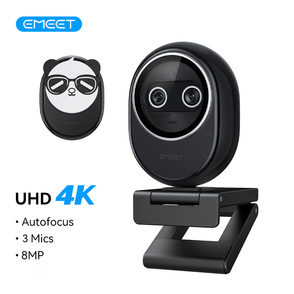 Desk Setup Streaming - Web Kamerası 4K EMEET Çift Kameralı