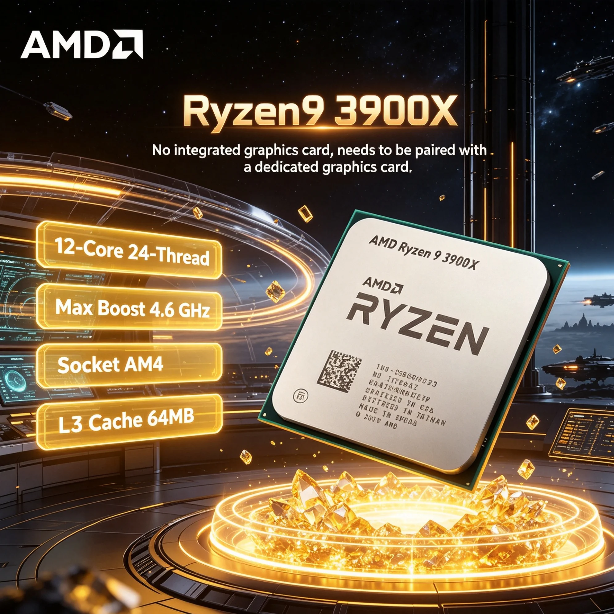 Amd Cpu Ryzen 9 - AMD Ryzen 9 3900X CPU, 12