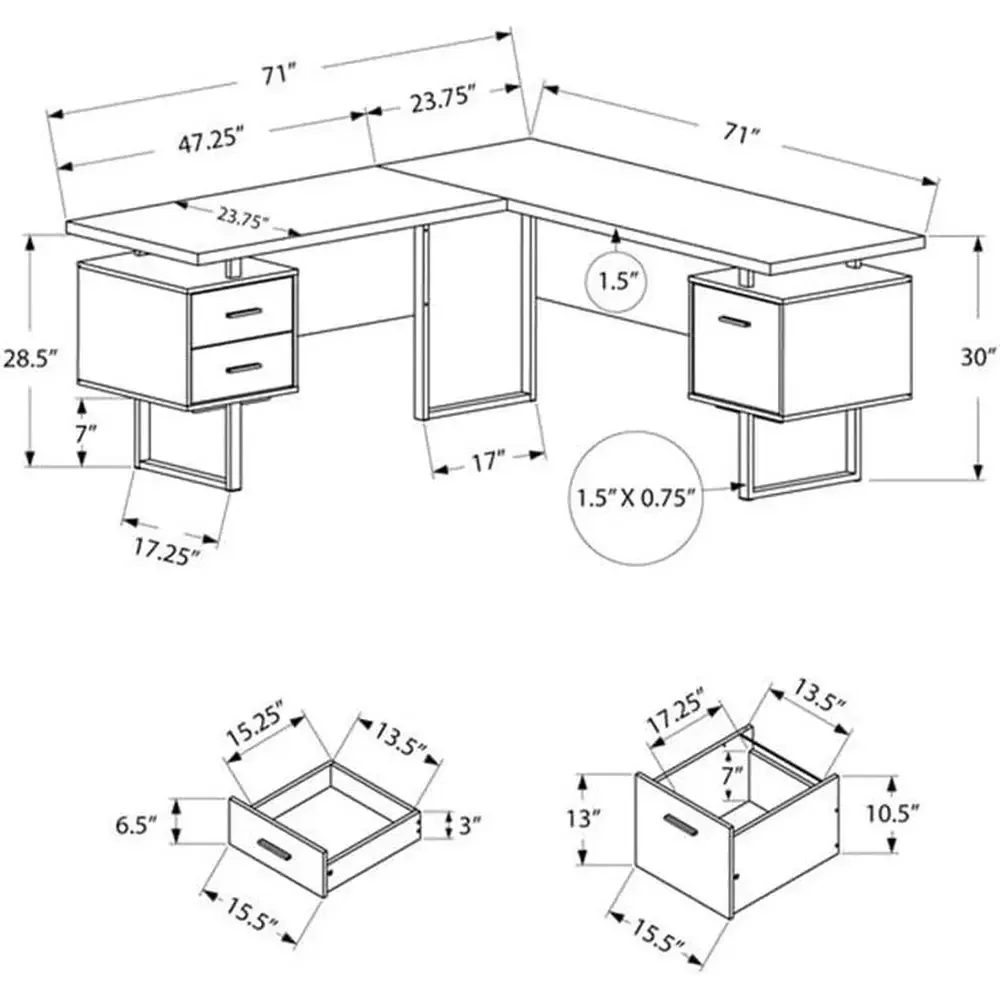 Ev Ofisi için Depolama Alanlı  - Desk Setup Office incelemesi ve fiyatı