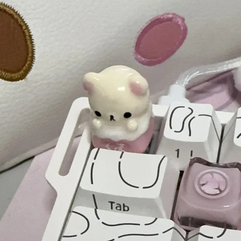 Kawaii Rilakkuma Keycaps Relax - Desk Setup Keyboard incelemesi ve fiyatı