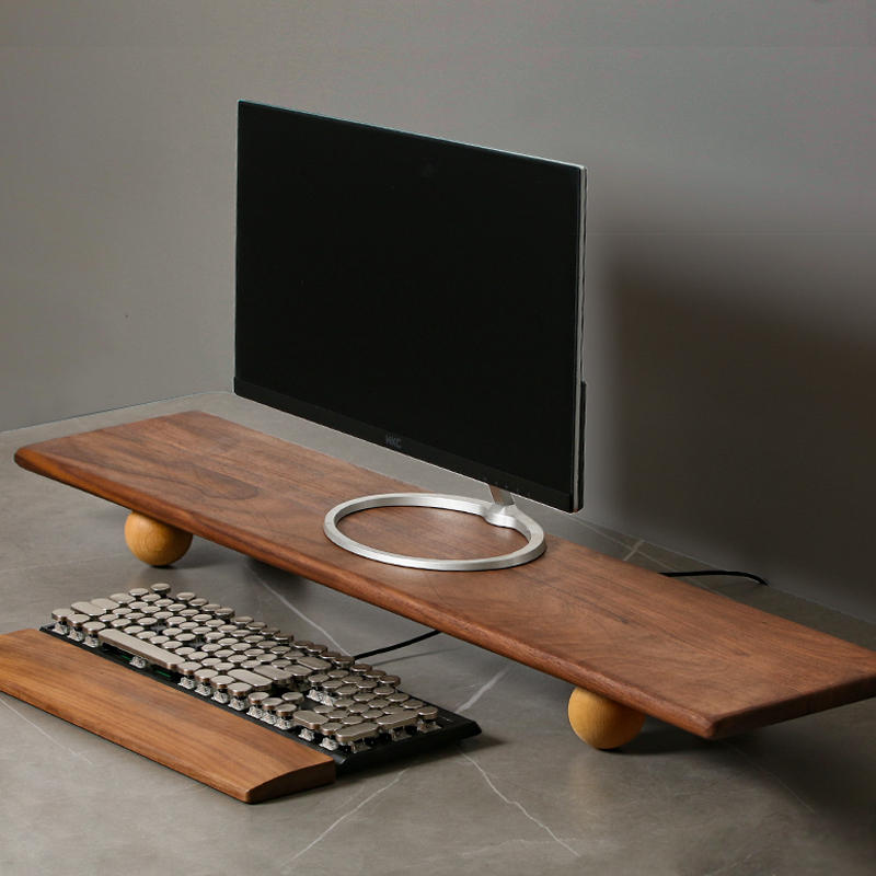 Masif Ahşap Monitör Yükseltici - Desk Setup Monitor And Laptop incelemesi ve fiyatı