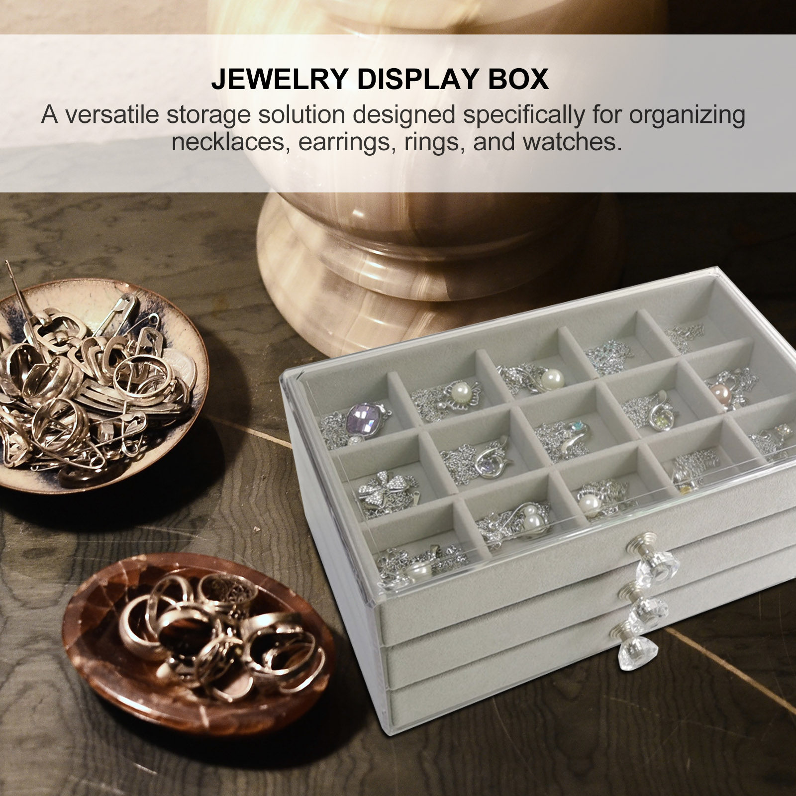 45 Bölmeli Takı Düzenleyici Ku - Jewelry Desk Setup incelemesi ve fiyatı