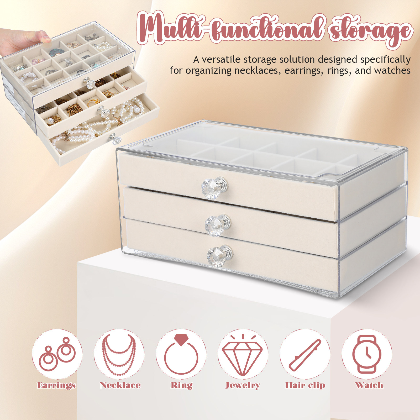 45 Bölmeli Takı Düzenleyici Ku - Jewelry Desk Setup incelemesi ve fiyatı