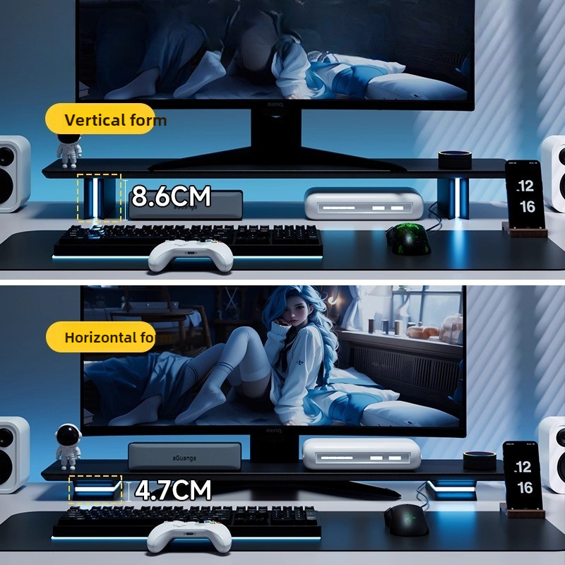 RGB Monitör Standı Ergonomik B - Desk Setup Monitor And Laptop incelemesi ve fiyatı