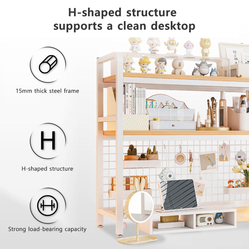 Kitaplık Kitaplık Izgaralı Mas - Desk Setup Productivity incelemesi ve fiyatı