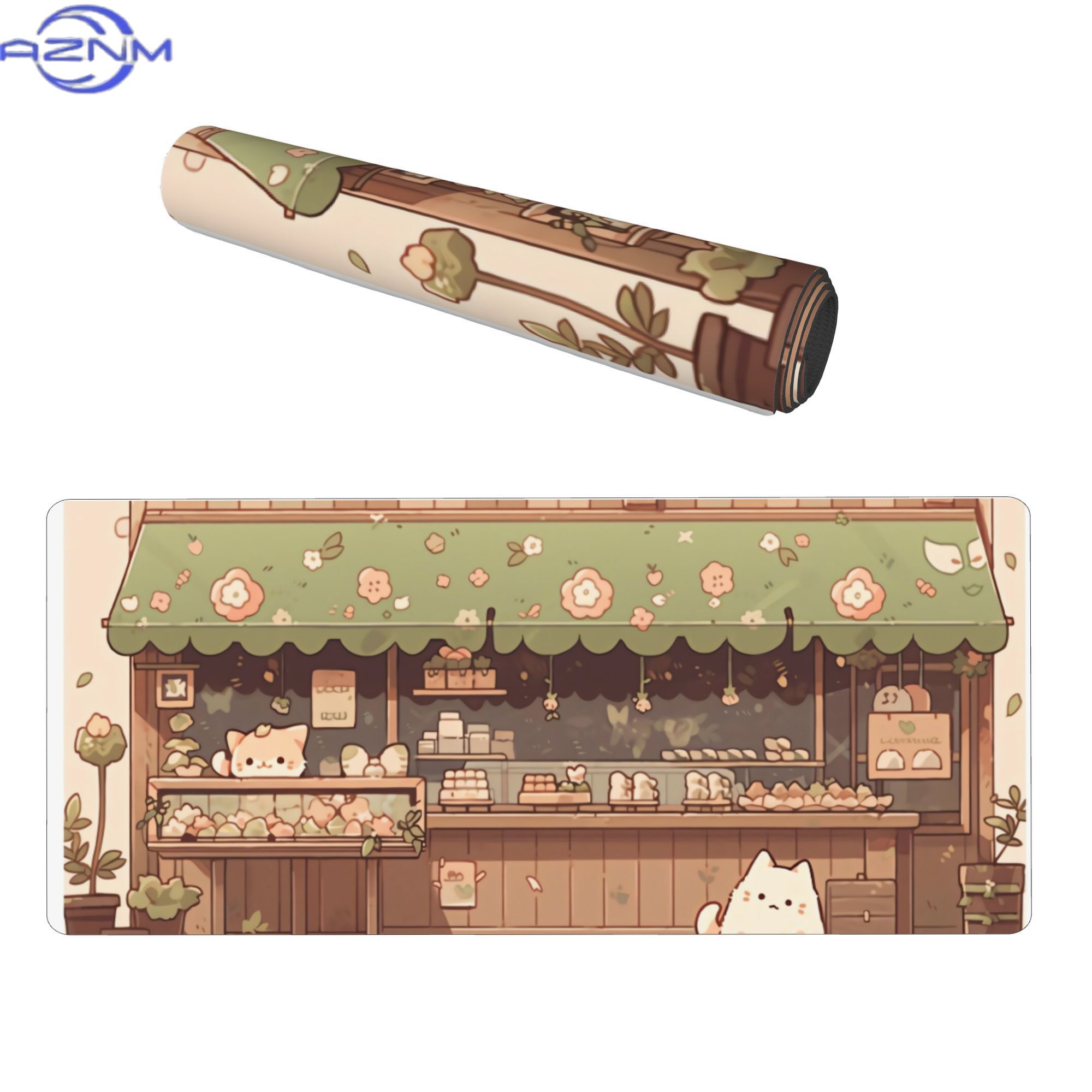 Cat Bakery Aesthetic Green Sho - Desk Setup Streaming incelemesi ve fiyatı