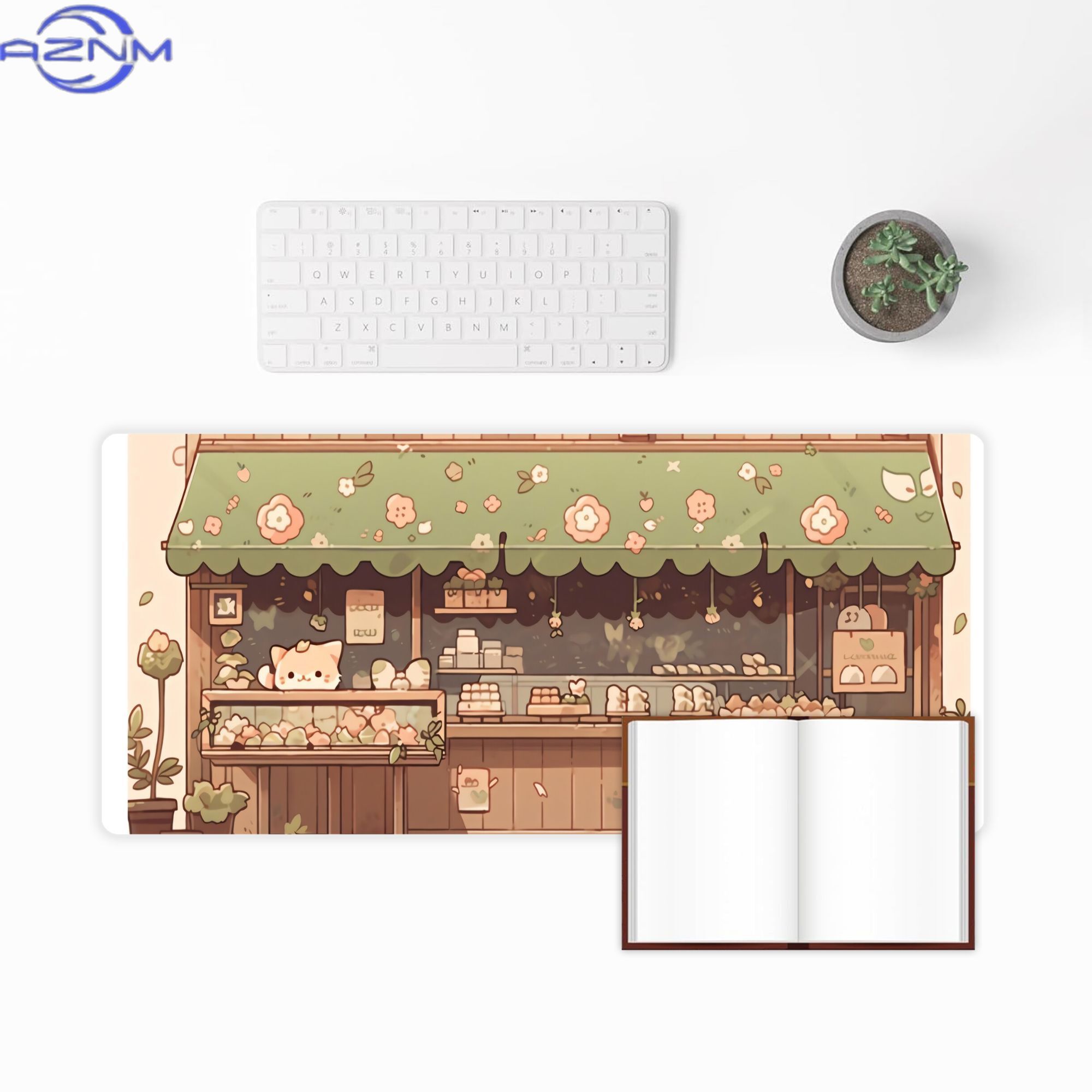 Cat Bakery Aesthetic Green Sho - Desk Setup Streaming incelemesi ve fiyatı