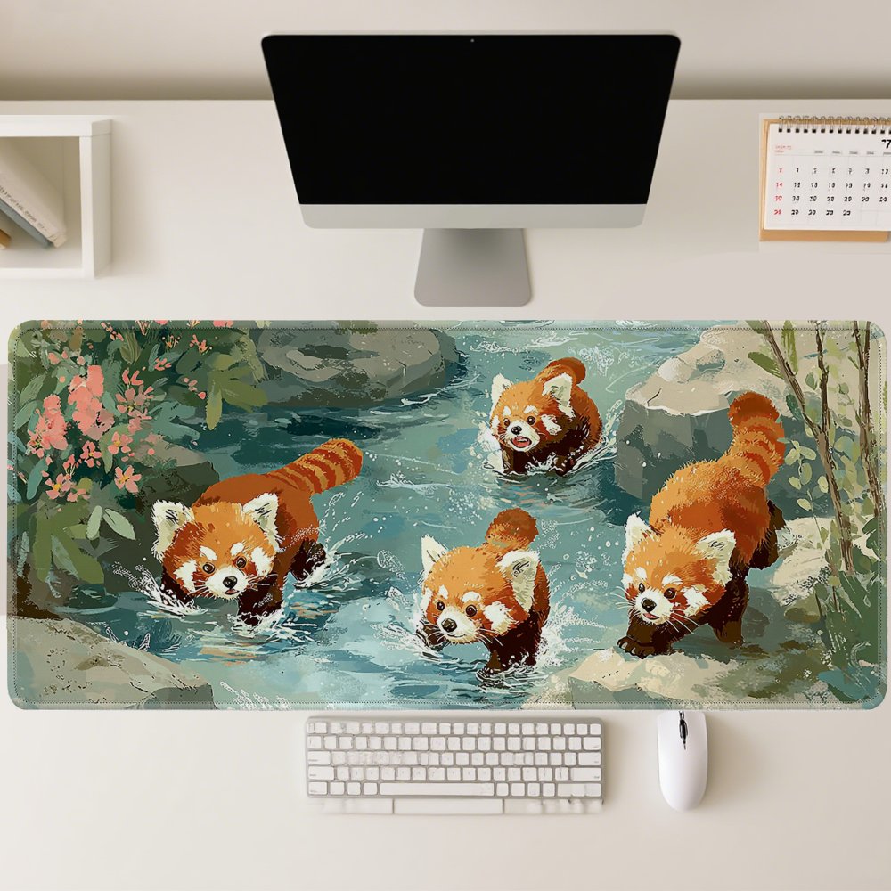 Dört Kırmızı Panda Akışta Oyna - Desk Setup Streaming incelemesi ve fiyatı