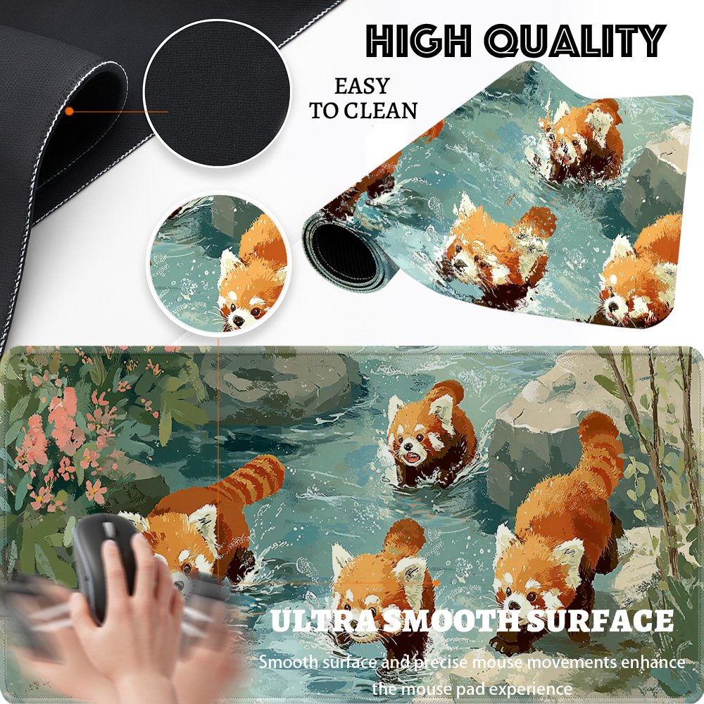 Dört Kırmızı Panda Akışta Oyna - Desk Setup Streaming incelemesi ve fiyatı
