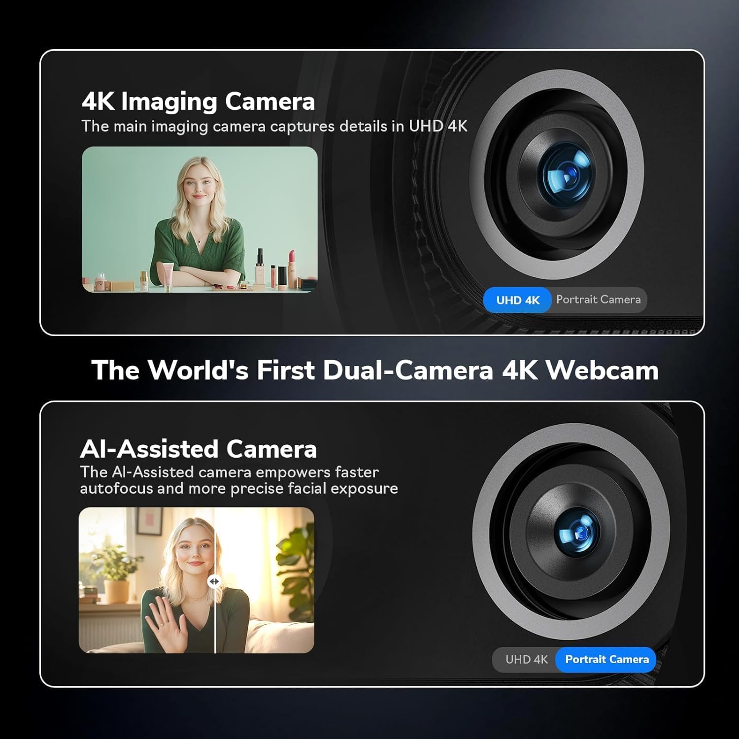 Web Kamerası 4K EMEET Çift Kam - Desk Setup Streaming incelemesi ve fiyatı