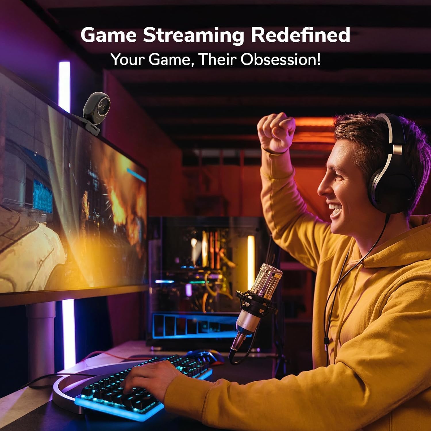 Web Kamerası 4K EMEET Çift Kam - Desk Setup Streaming incelemesi ve fiyatı
