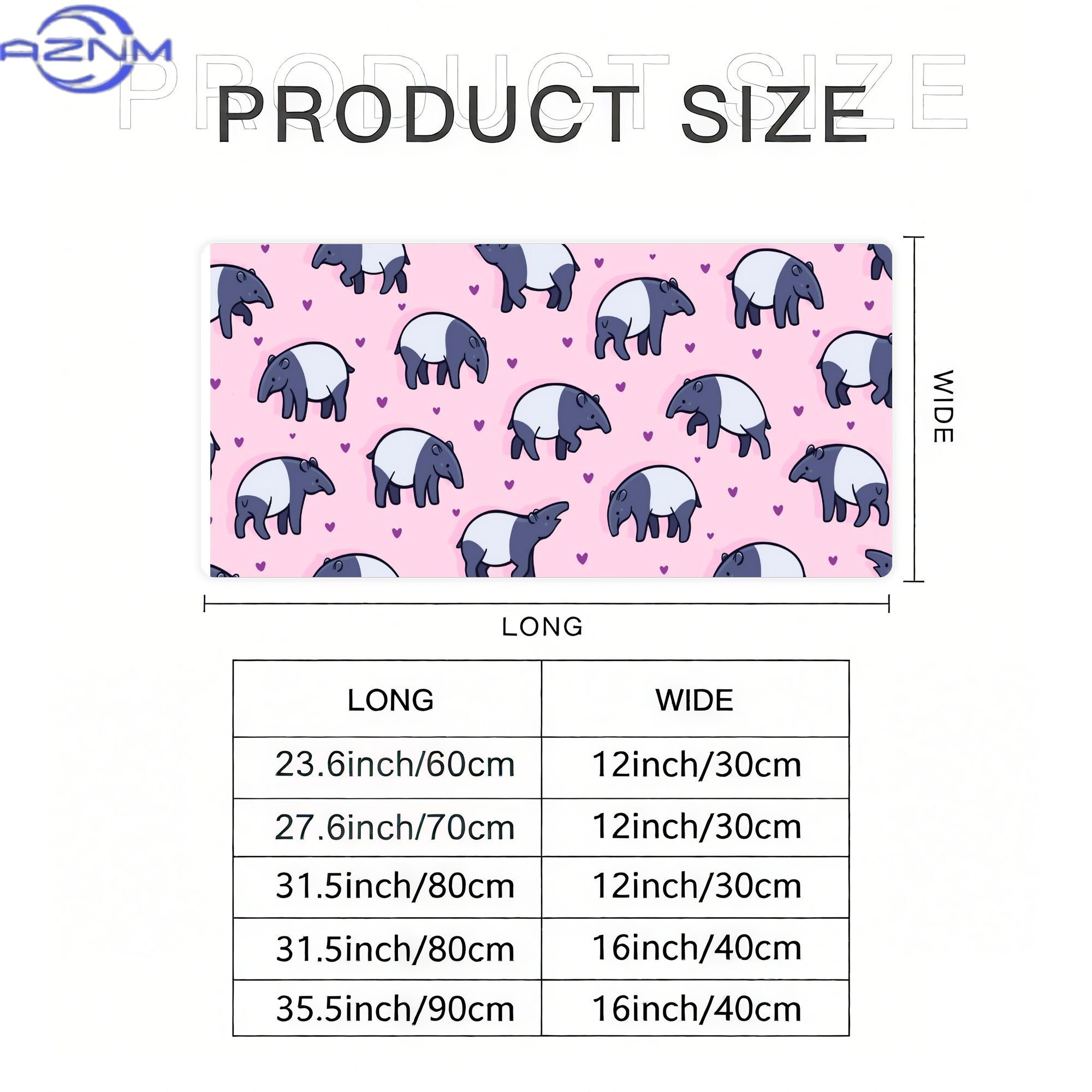 Tiny Tapirs Büyük Masa Örtüsü, - Desk Setup Streaming incelemesi ve fiyatı
